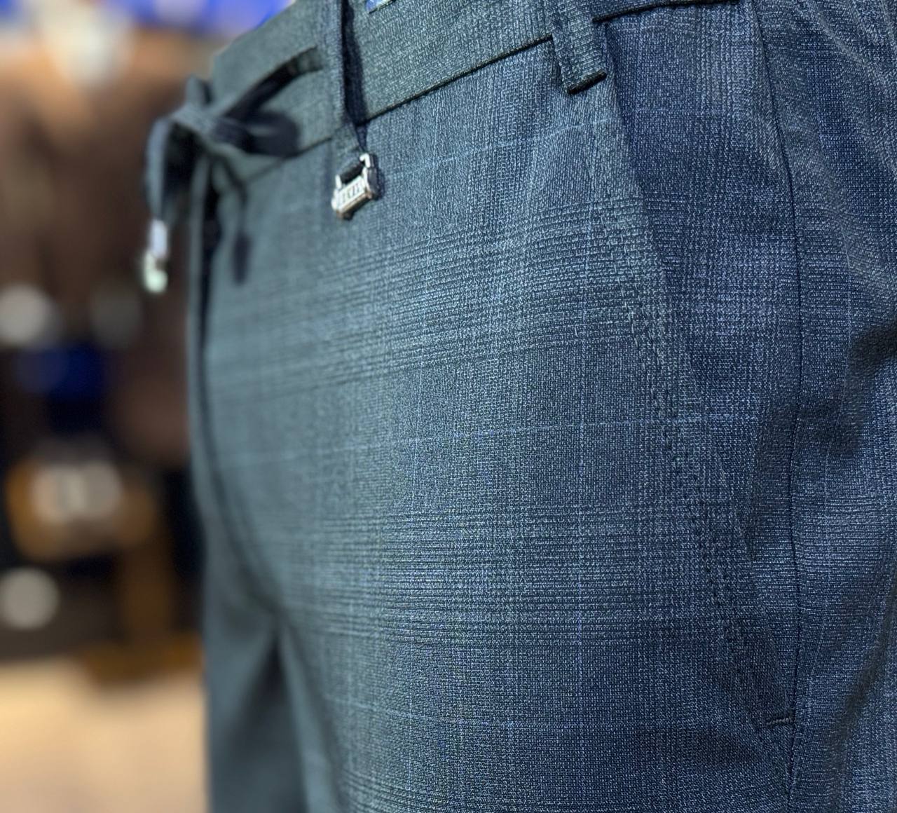 Брюки slim fit меланж 767