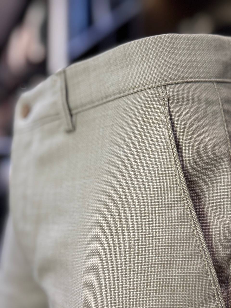Брюки slim fit меланж763